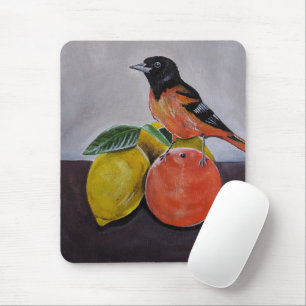 The Oriole's Restful Pose Painting by Alfred Fox Mouse Pad