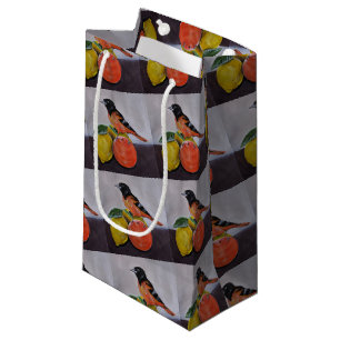 The Oriole's Restful Pose Painting by Alfred Fox Small Gift Bag
