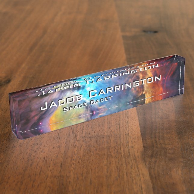 The Orion Nebula Nameplate (Side)