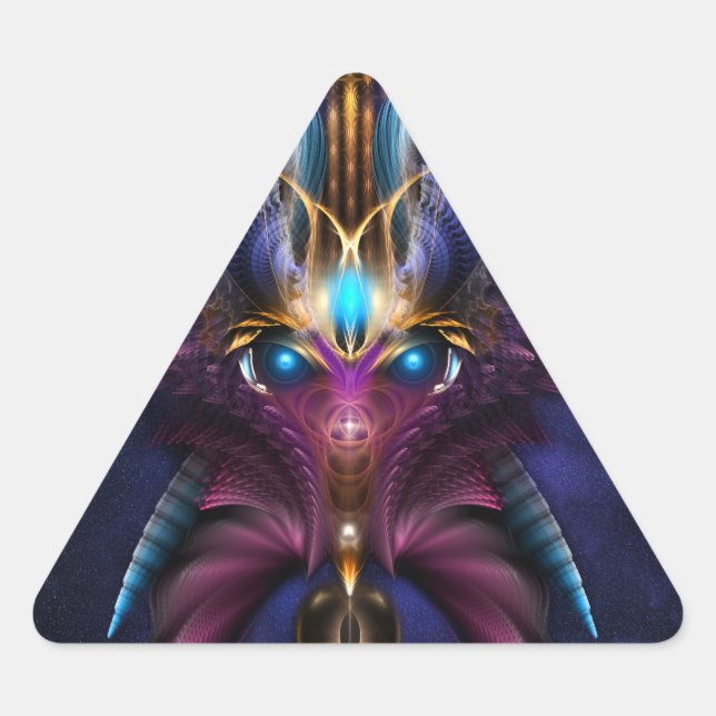 The Orkolon Starfield Triangle Sticker (Front)