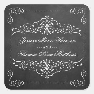The Ornate Chalkboard Wedding Collection - Seals