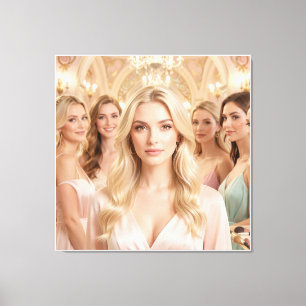 The Ornate Dream of Art Nouveau Canvas Print