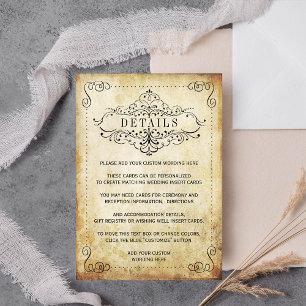 The Ornate Flourish Vintage Wedding Collection Enclosure Card