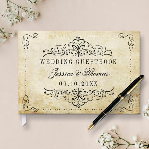 The Ornate Flourish Vintage Wedding Collection Guest Book