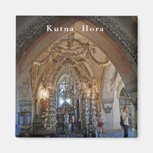 The ossuary in Sedlec or the Church of All Saints. Magnet