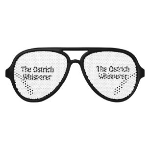 the ostrich whisperer aviator sunglasses