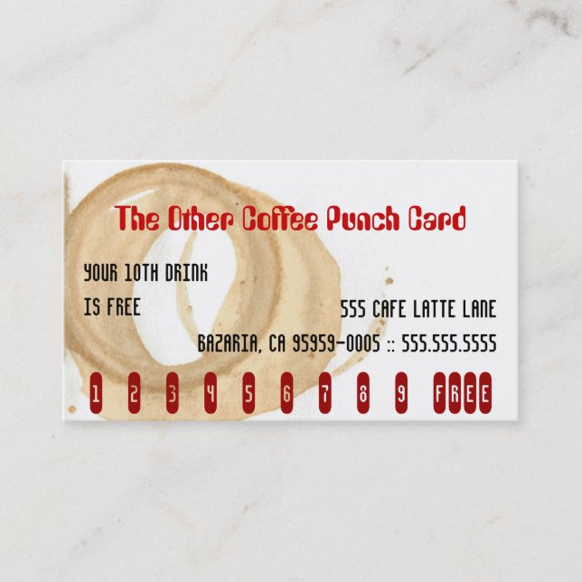 The Other Coffee Punch Card (Front)