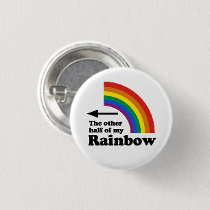 The Other Half of my Rainbow (Right) 3 Cm Round Badge