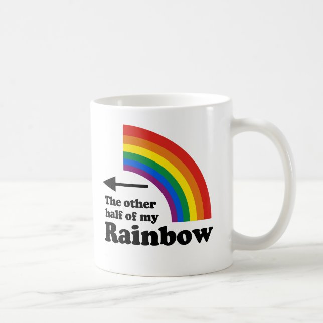 The Other Half of My Rainbow (Right Side) Coffee Mug (Right)