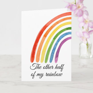 The Other Half Of My Rainbow You Complete Me Card