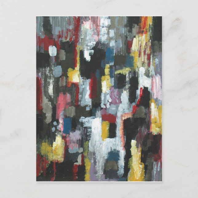 The Other Night ( abstract expressionism) Postcard (Front)