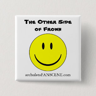 The Other Side of Frown 15 Cm Square Badge