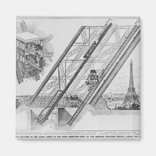 The Otis Elevator in the Eiffel Tower Magnet