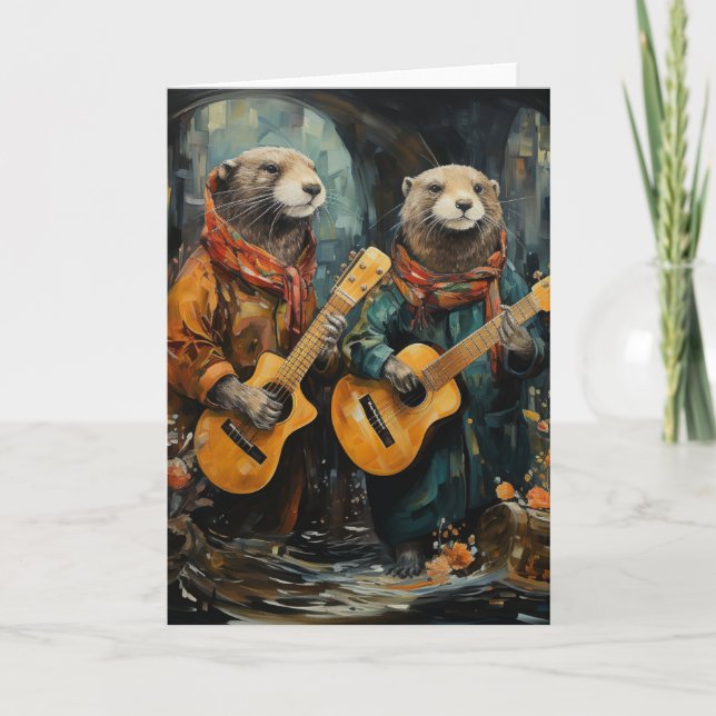 The Otter Musicians Card (Front)