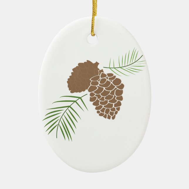 The Outdoors Ceramic Tree Decoration (Front)