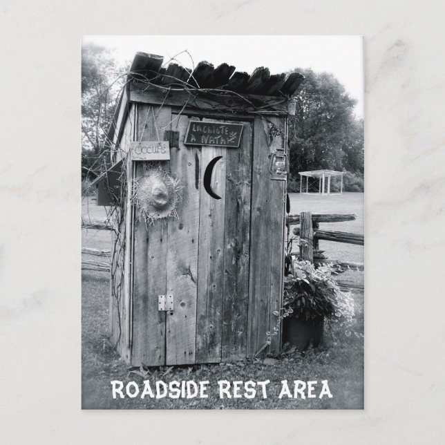 "The Outhouse" Postcard (Front)