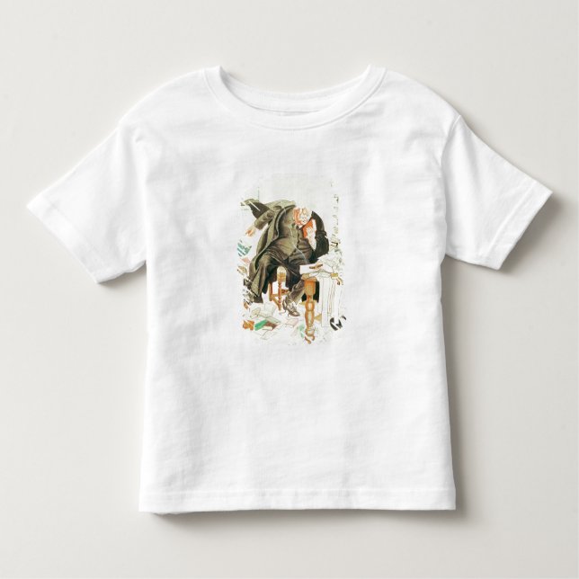 The Outline of Sanity' Satirical Cartoon Toddler T-Shirt (Front)