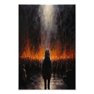The Outsider: Dramatic Abstract Art  Photo Print