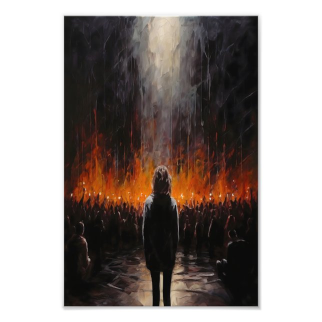 The Outsider: Dramatic Abstract Art  Photo Print (Front)