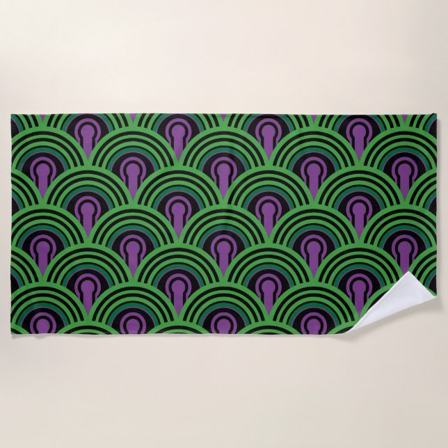 The Overlook hotel Pattern Beach Towel (Front)