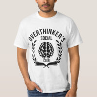 The Overthinker's Social Club T-shirt Design