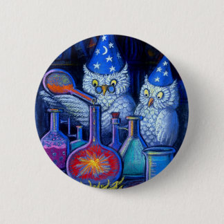 The Owl Chemists 6 Cm Round Badge