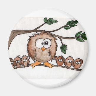 The Owl Family Magnet