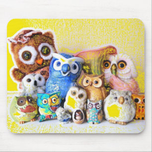 The Owl Family Mouse Pad