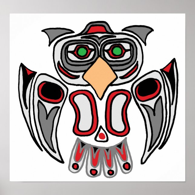 The Owl ,Haida Poster (Front)
