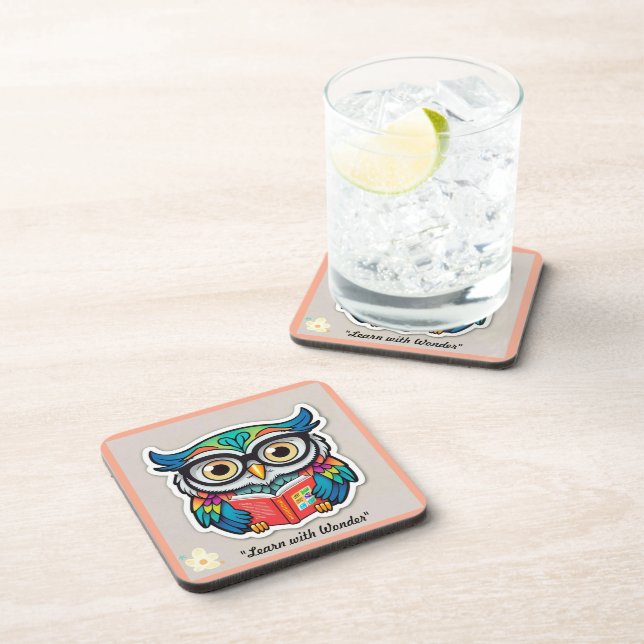 "The Owl Reader" Coaster (Right Side)
