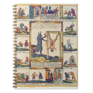 The Ox Prefers to be a Butcher, Russian, late 18th Spiral Notebook