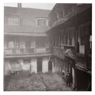 The Oxford Arms in Warwick Lane, 1875, from 'Histo Tile