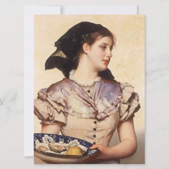 The Oyster Girl Card (Front)