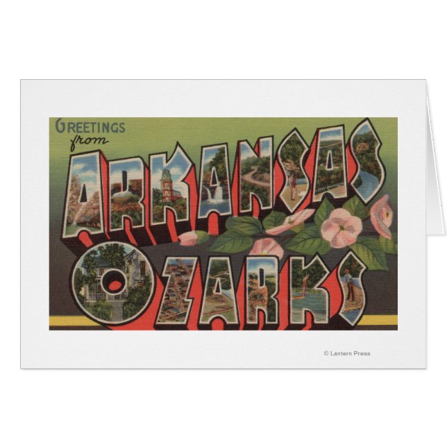 The Ozarks, Arkansas - Large Letter Scenes (Front Horizontal)