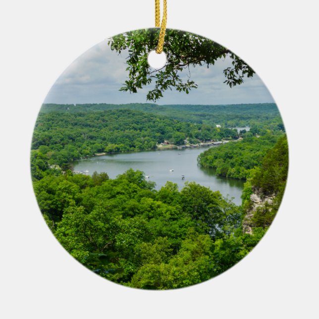The Ozarks Ceramic Tree Decoration (Front)
