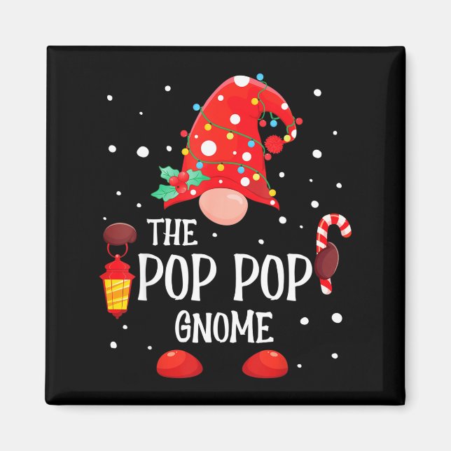 The P P Gnome Matching Family Christmas Gnome Paja Magnet (Front)