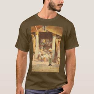 The Pagoda Steps Rangoon Yangon from the book x27  T-Shirt