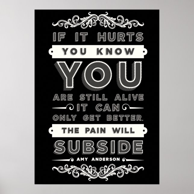 The Pain Will Subside Premium Poster (Front)