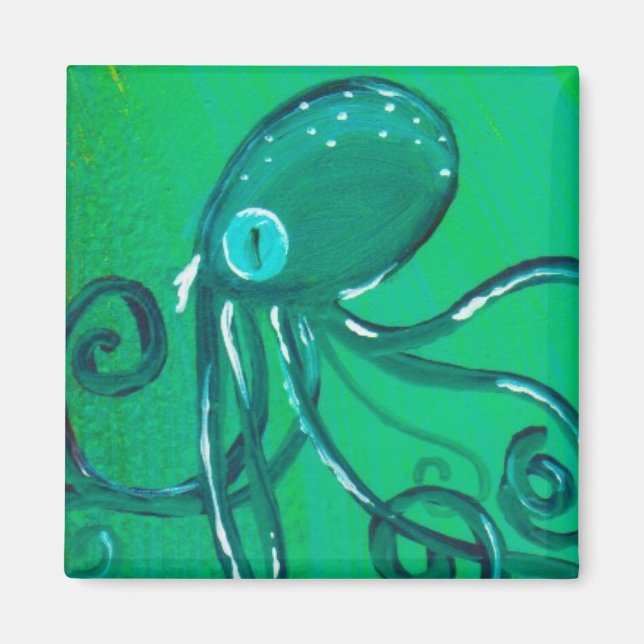 The Painted Octopus Magnet (Front)