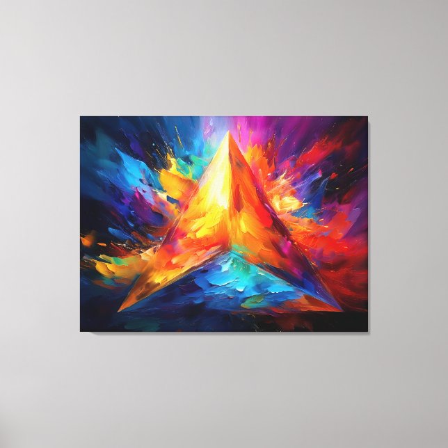 The Painted Pyramid Canvas Print (Front)