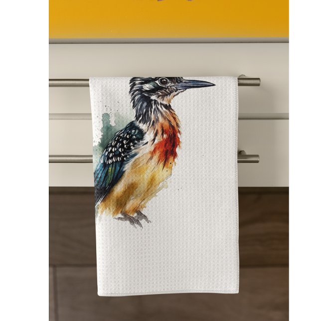 The Painted Runner, Watercolor Roadrunner Tea Towel (Creator Uploaded)