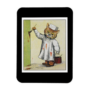The Painter, illustrated by Louis Wain Magnet