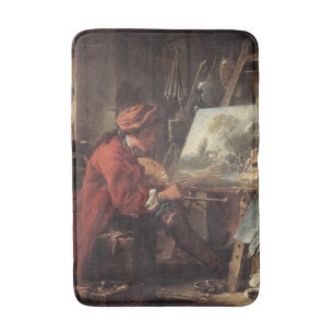 The Painter in His Studio (by François Boucher) Bath Mat