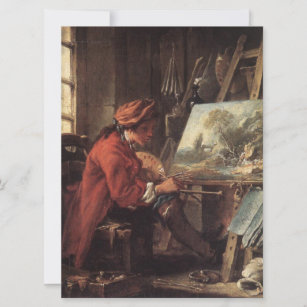 The Painter in His Studio (by François Boucher) Card