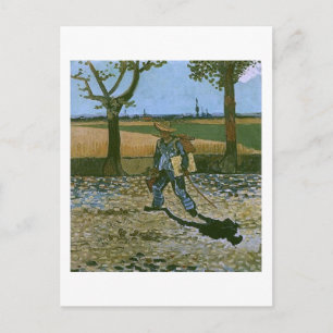 The Painter on His Way to Work, Van Gogh Fine Art Postcard