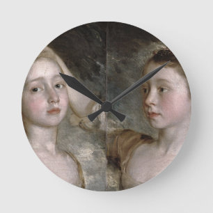 The Painter's Daughters Mary and Margaret, c.1758 Round Clock