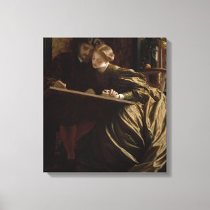 The Painter's Honeymoon (by Frederic Leighton) Canvas Print