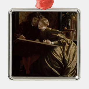 The Painter's Honeymoon (by Frederic Leighton) Metal Tree Decoration