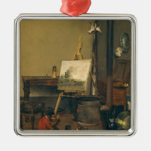 The Painter's Monkey Metal Tree Decoration