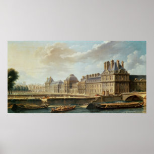 The Palace and Garden of the Tuileries, 1757 Poster